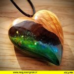 گردنبند اپوکسی و چوب