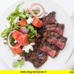 خوراک بیف و هندوانه