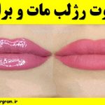 تفاوت رژلب مات و براق