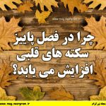 چرا در فصل پاییز سکته های قلبی افزایش می یابد؟
