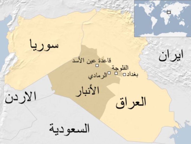 نقشه پایگاه عین الاسد عراق