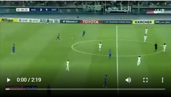 گزارش عباس قانع گل افساید استقلال