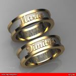 حلقه ازدواج با اسم