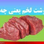 گوشت لخم یعنی چه