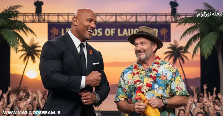 Dwayne Johnson side Robin Williams